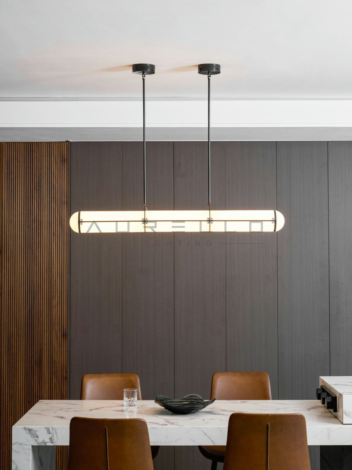 Cylindrical Endless Pendant Light
