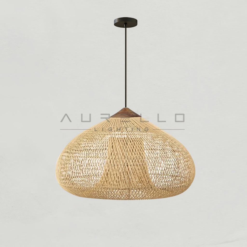 Braided Rattan Pendant Lamp