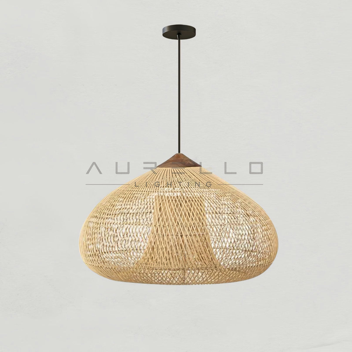 Braided Rattan Pendant Lamp