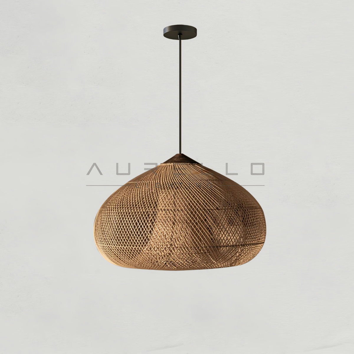 Braided Rattan Pendant Lamp