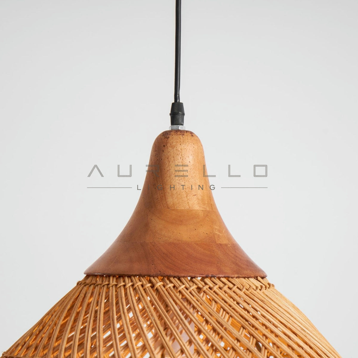 Braided Rattan Pendant Lamp