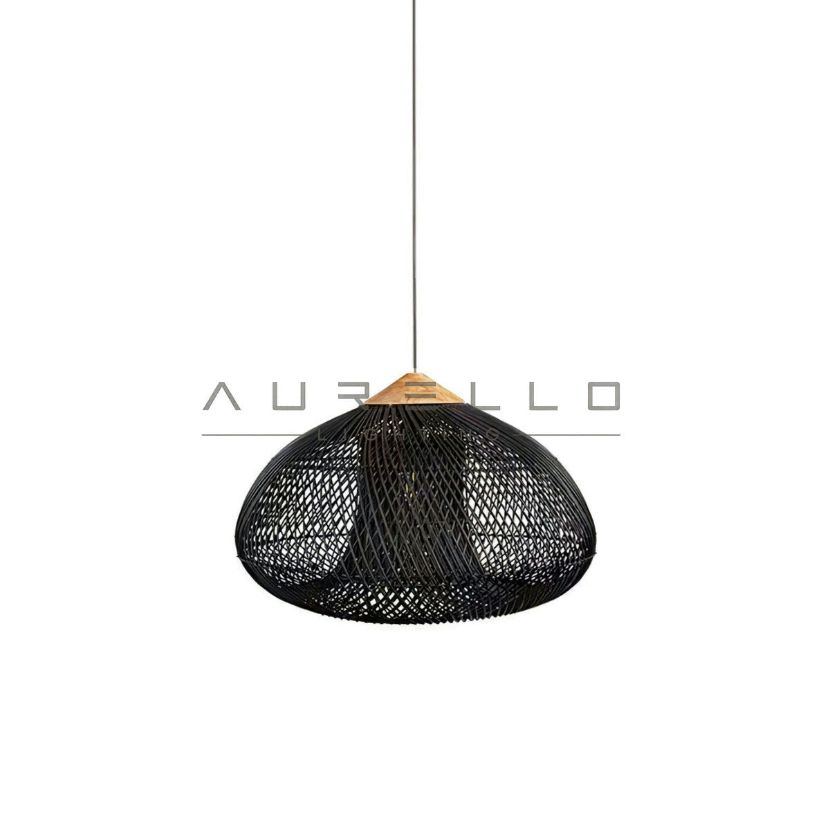 Braided Rattan Pendant Lamp