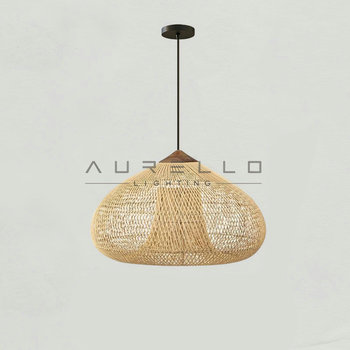 Braided Rattan Pendant Lamp