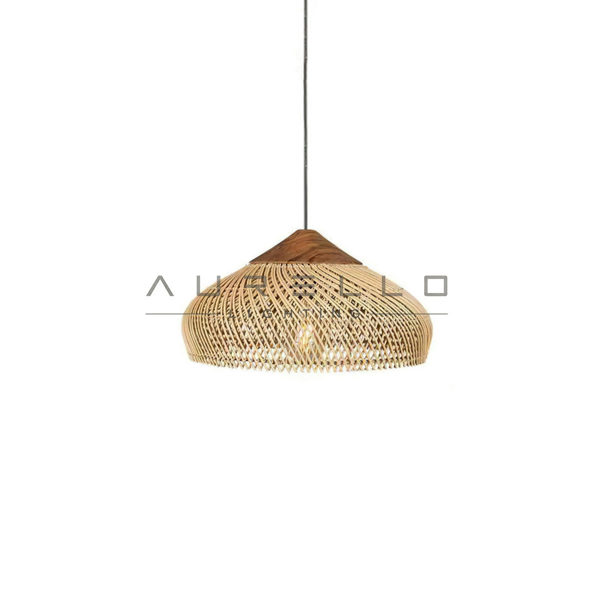 Braided Rattan Pendant Lamp
