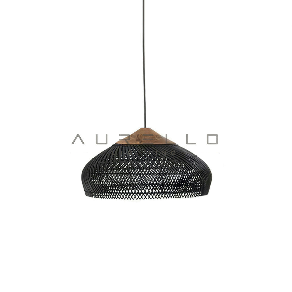 Braided Rattan Pendant Lamp