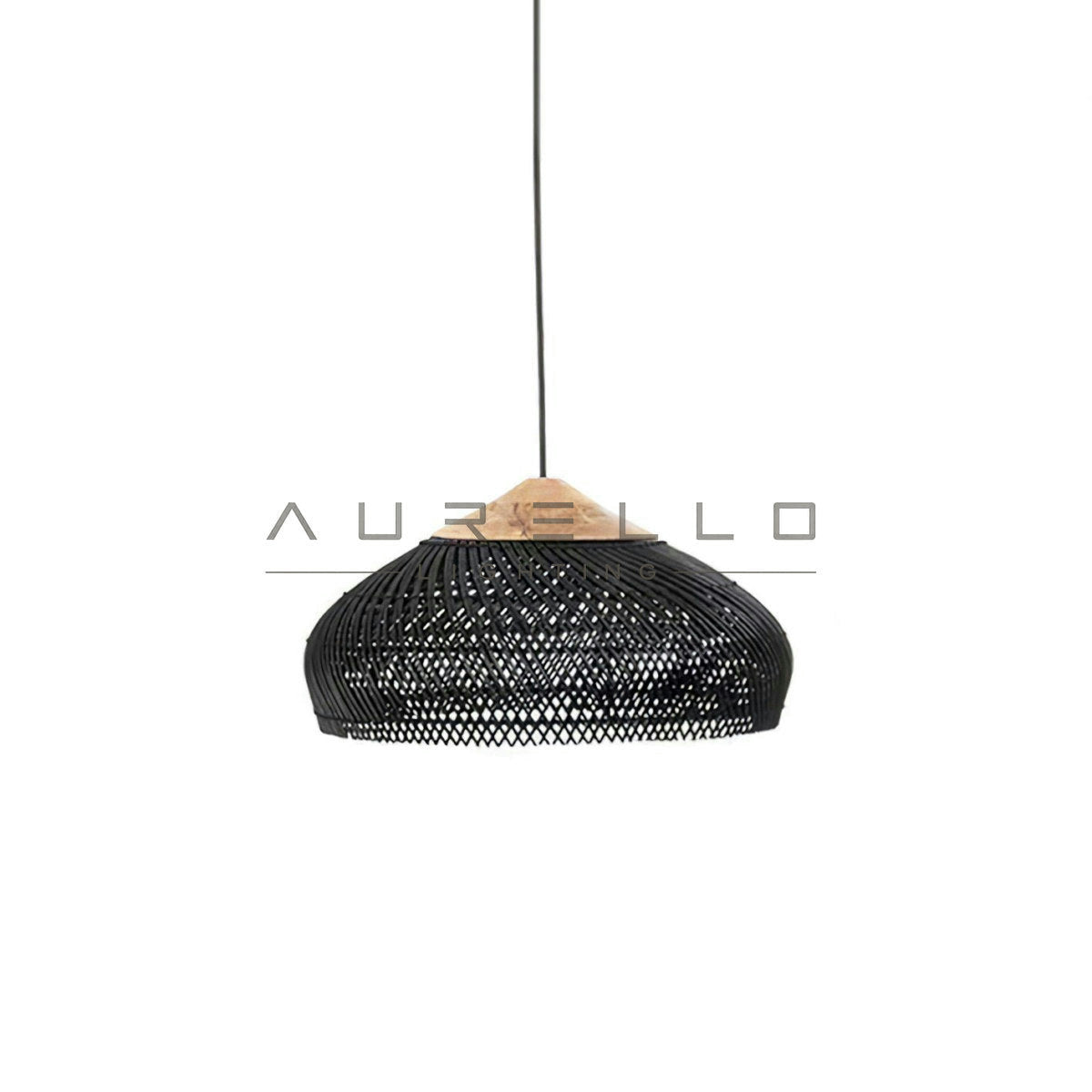 Braided Rattan Pendant Lamp