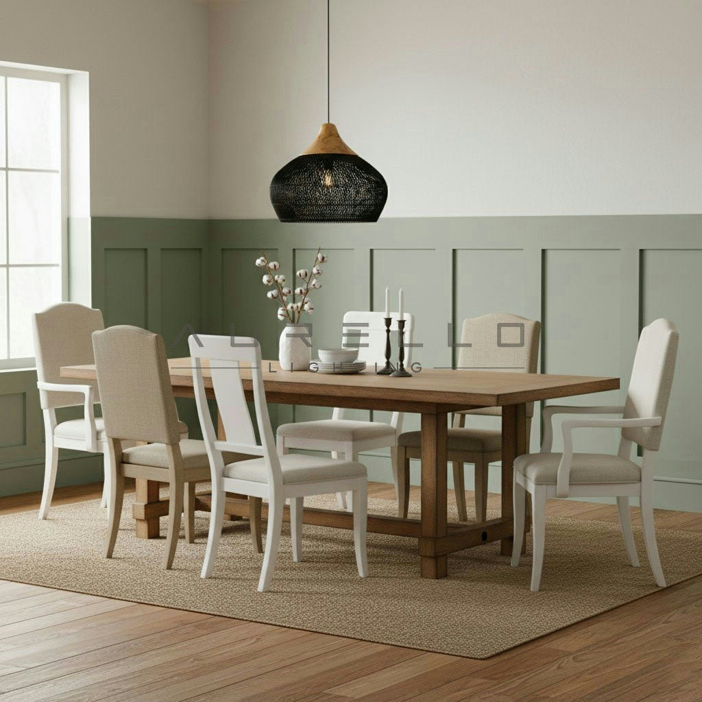 Braided Rattan Pendant Lamp