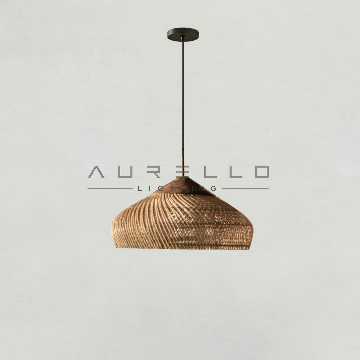 Braided Rattan Pendant Lamp
