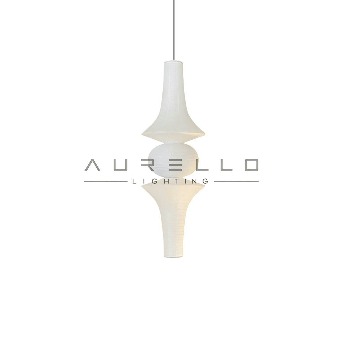 Washi Paper E Pendant Light