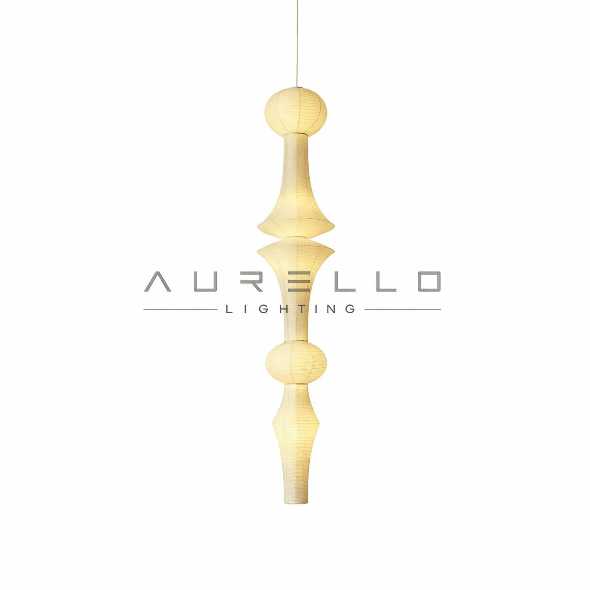 Washi Paper E Pendant Light