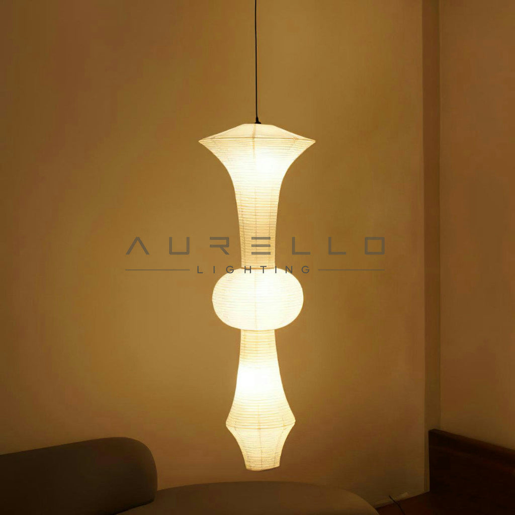 Washi Paper E Pendant Light