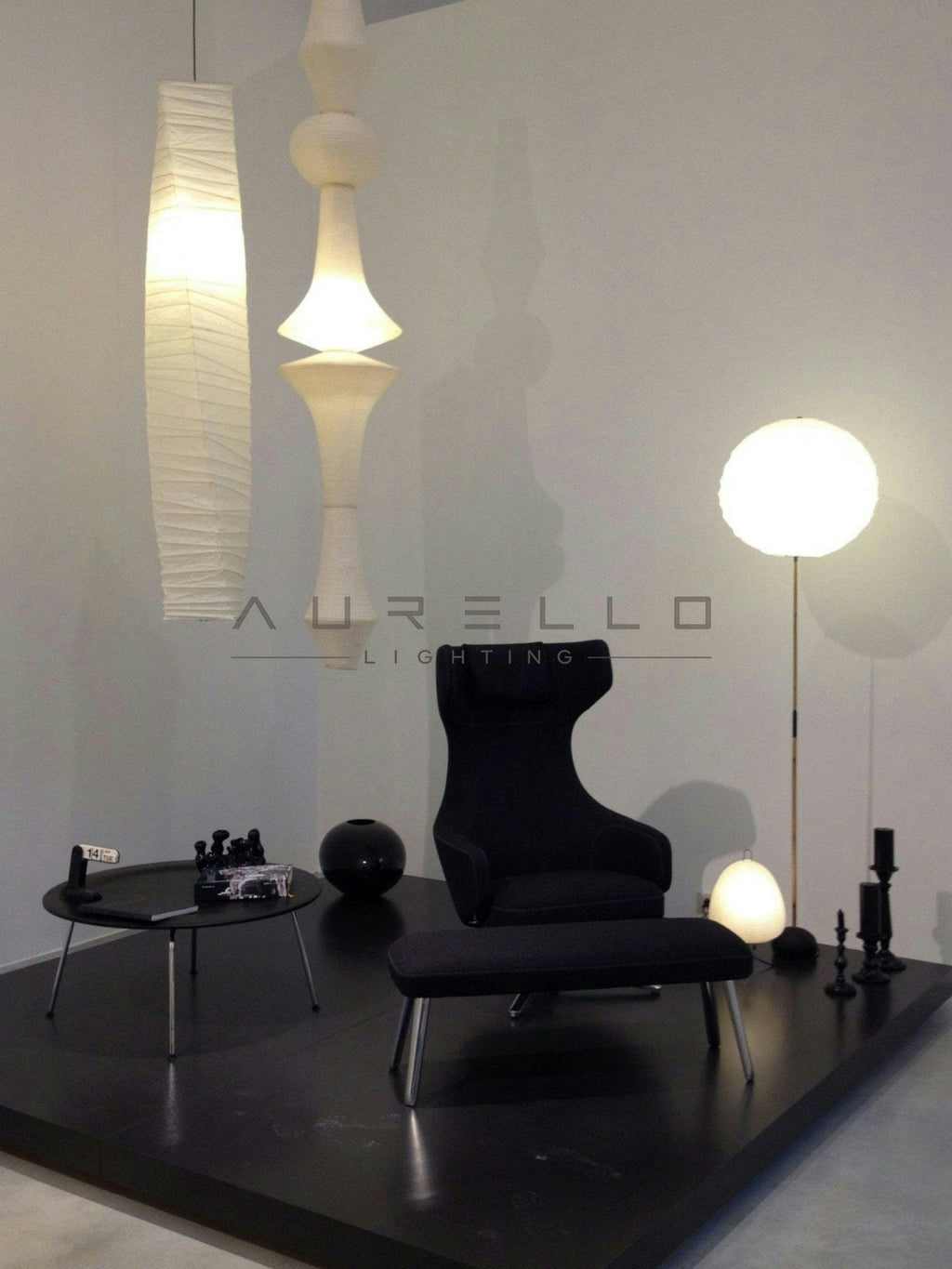 Washi Paper E Pendant Light