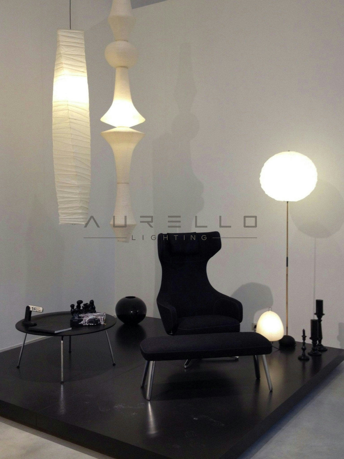 Washi Paper E Pendant Light