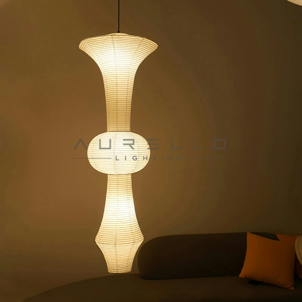 Washi Paper E Pendant Light