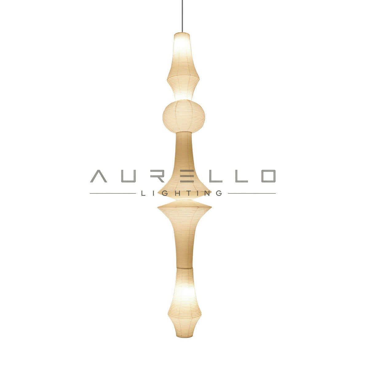 Washi Paper E Pendant Light
