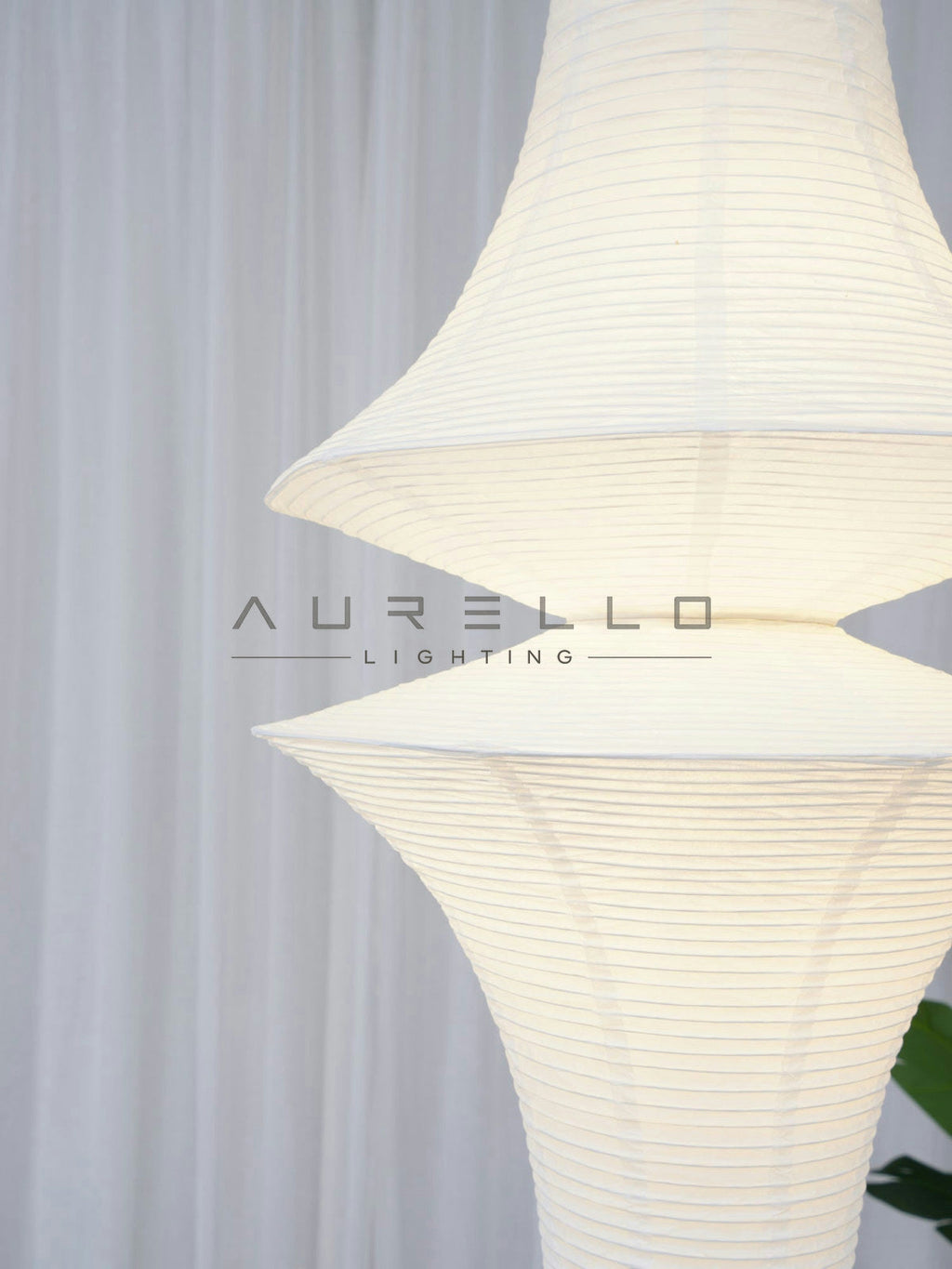 Washi Paper E Pendant Light