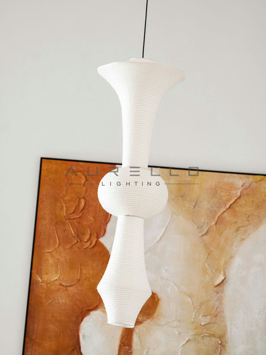 Washi Paper E Pendant Light