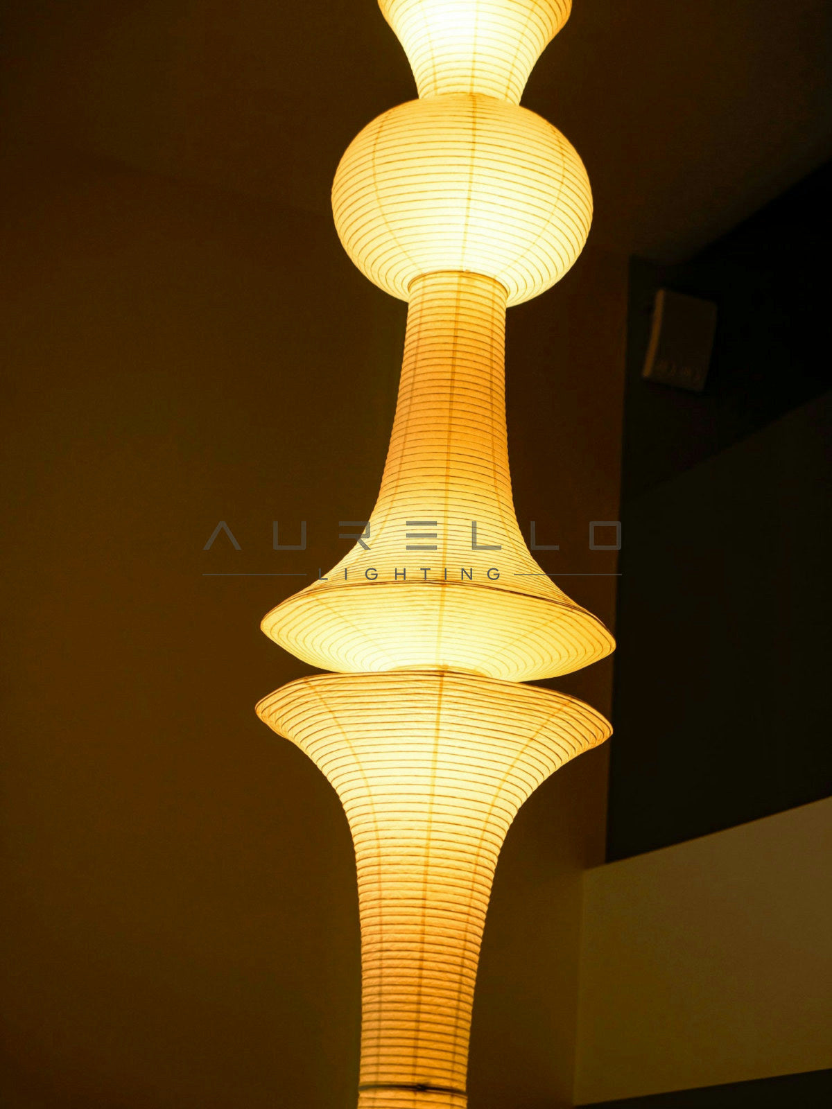 Washi Paper E Pendant Light