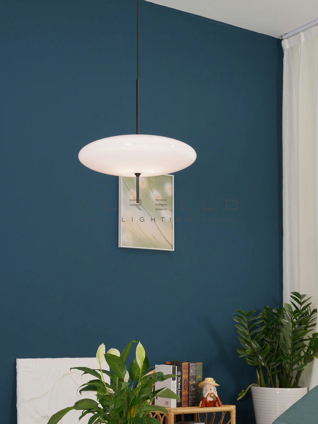 Opal Disc Suspension Lamp