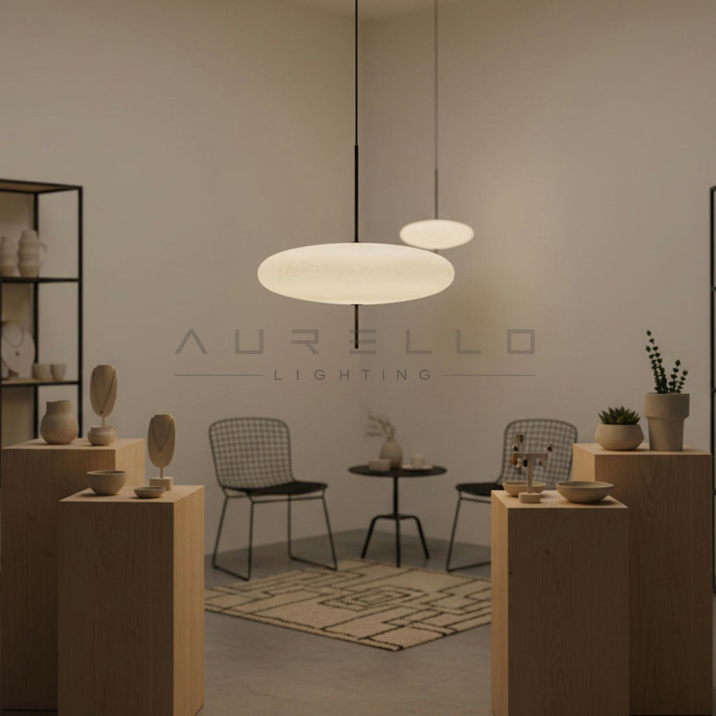 Opal Disc Suspension Lamp