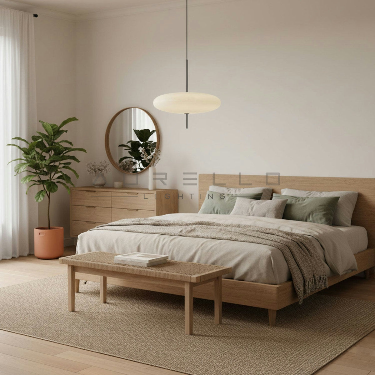 Opal Disc Suspension Lamp