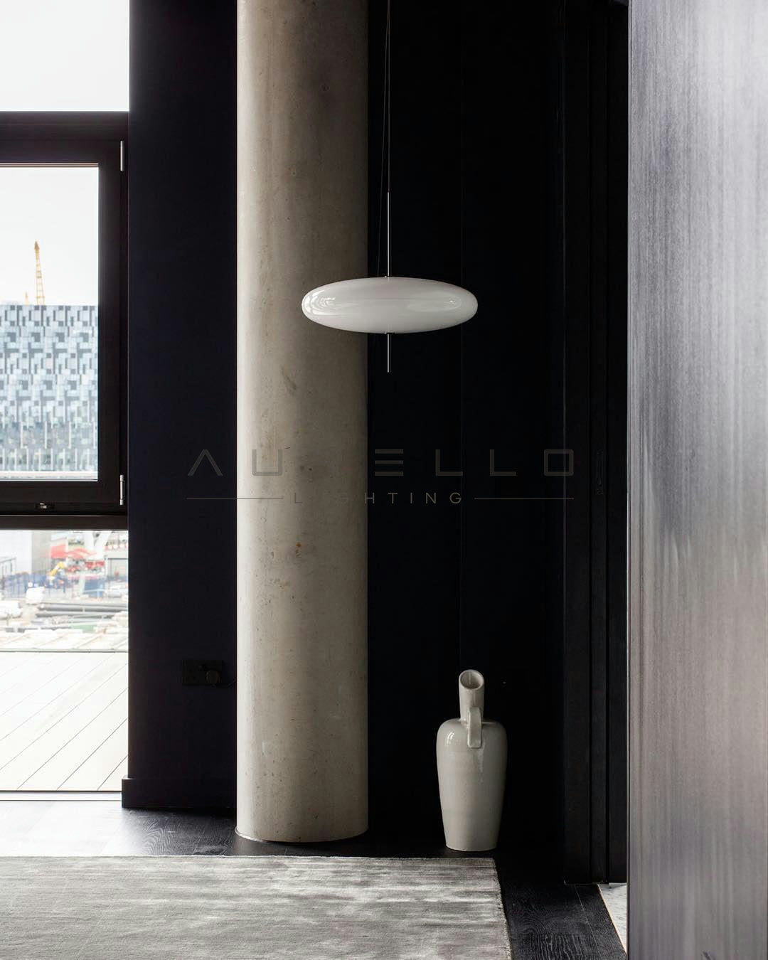 Opal Disc Suspension Lamp