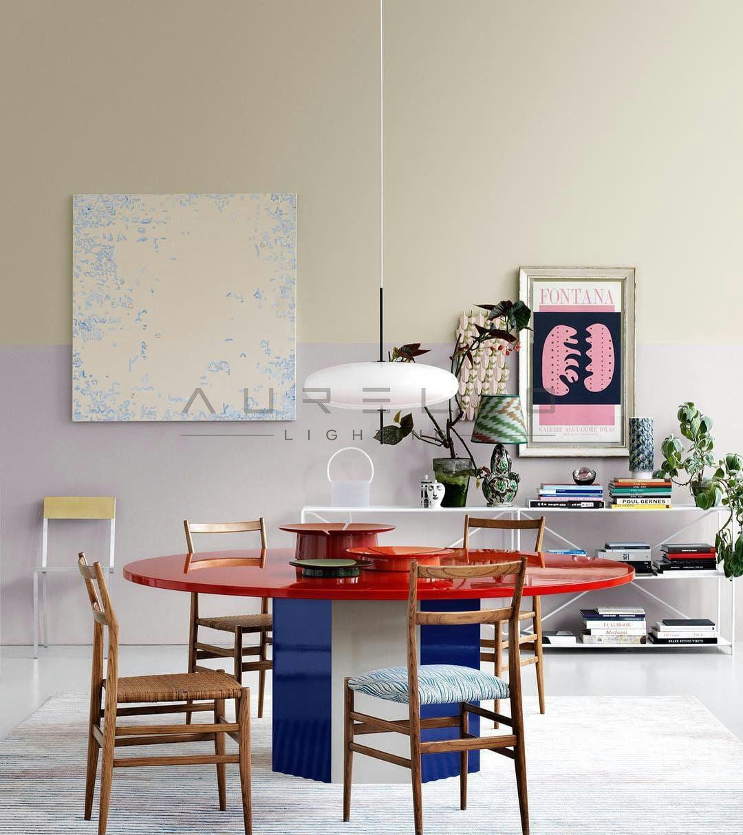 Opal Disc Suspension Lamp