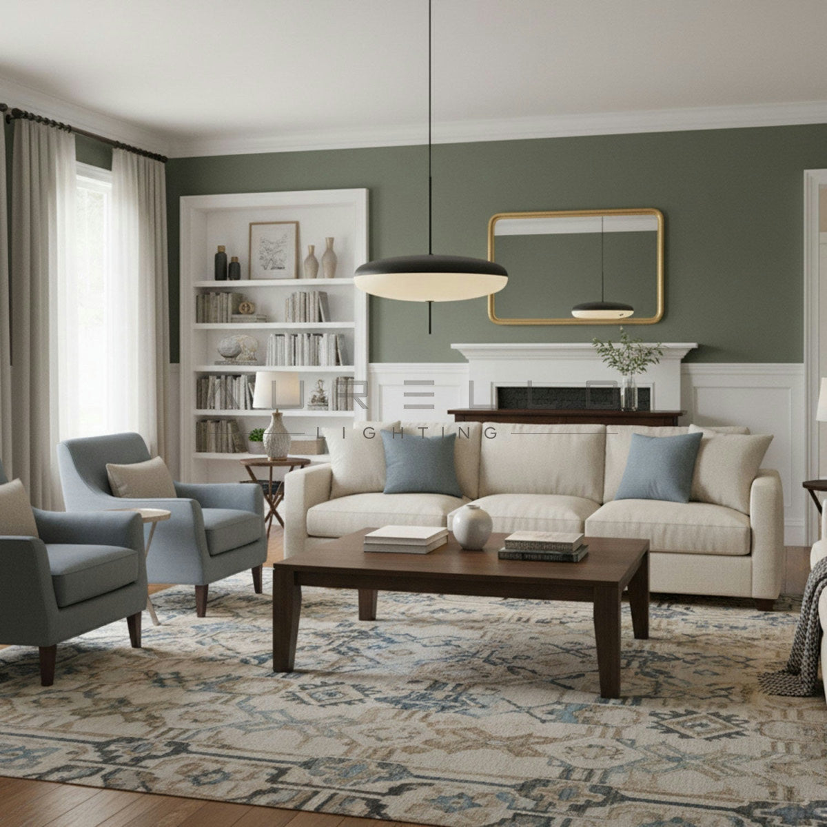 Opal Disc Suspension Lamp