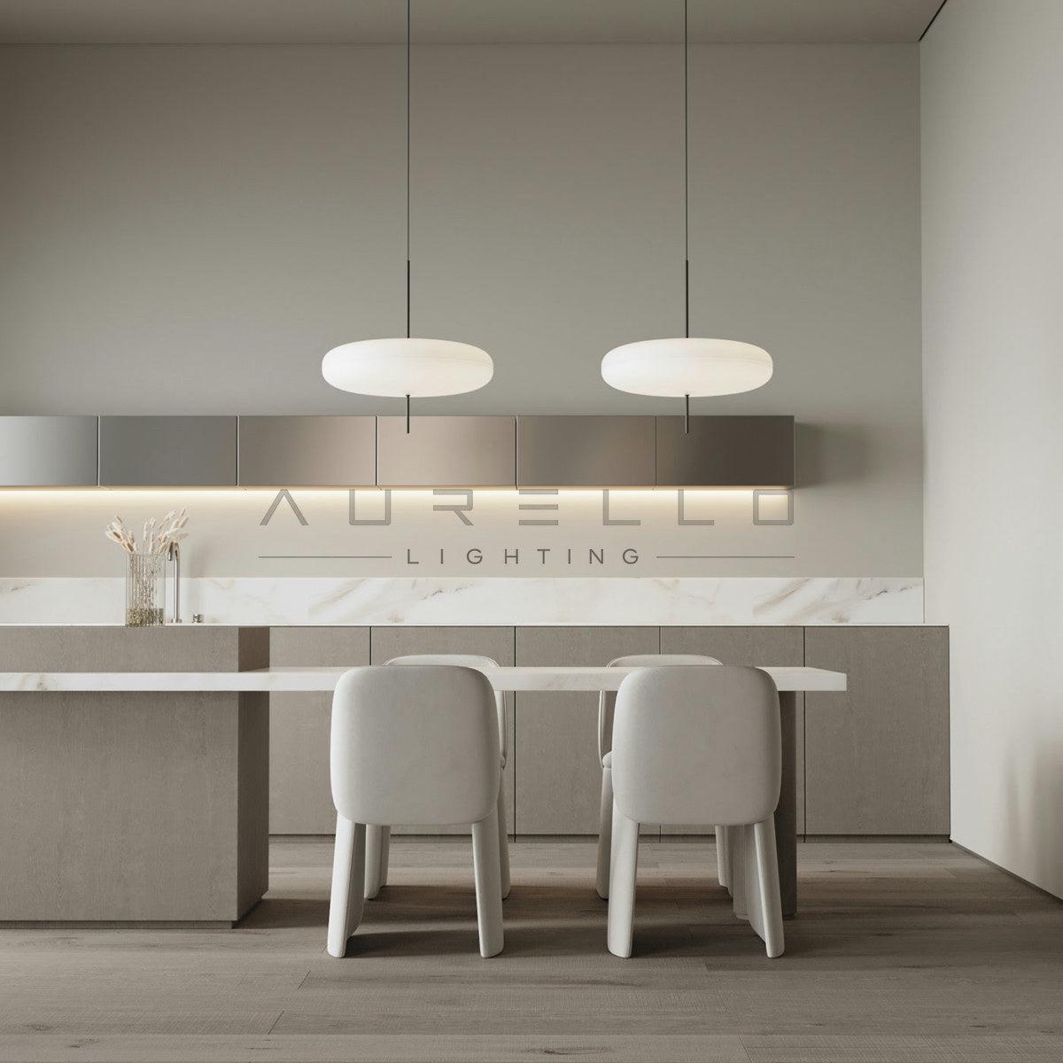 Opal Disc Suspension Lamp