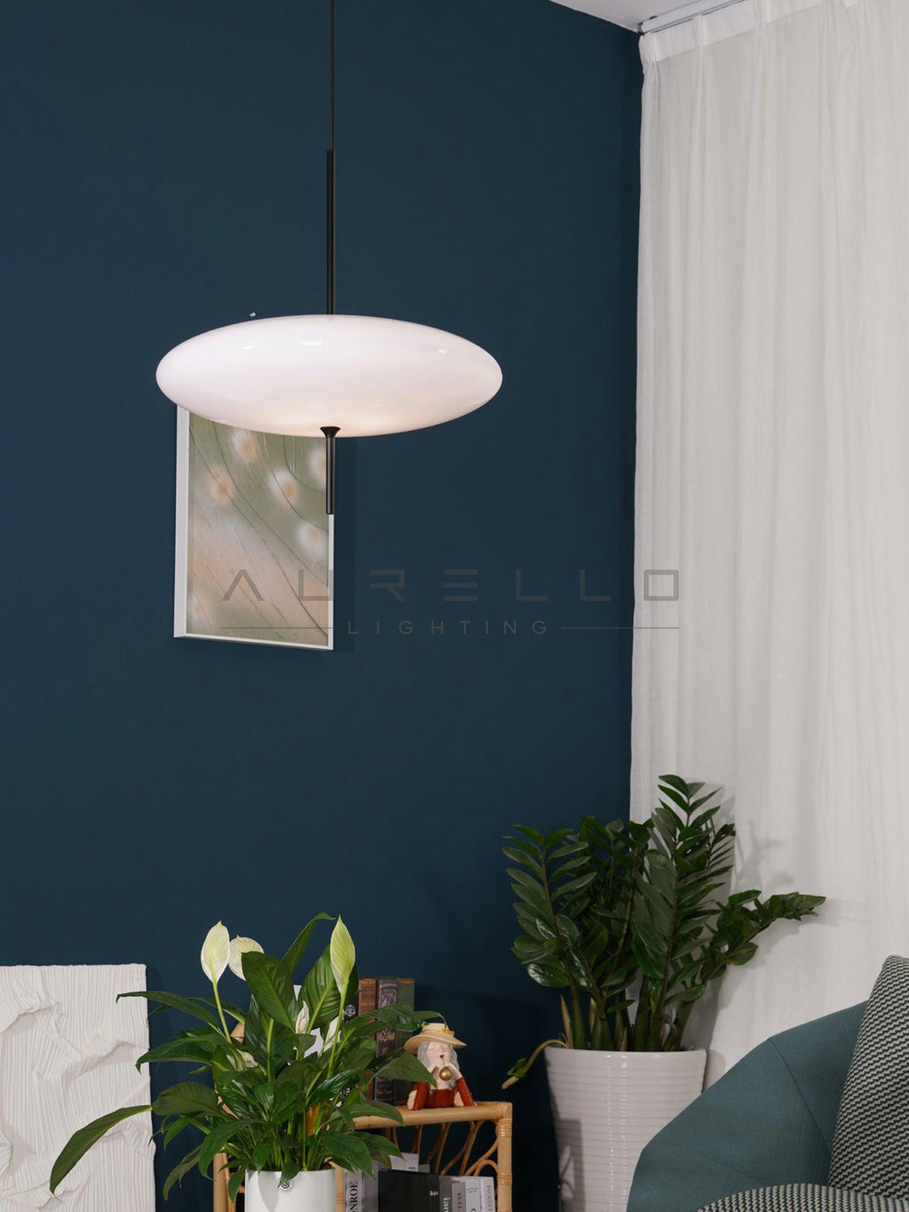 Opal Disc Suspension Lamp