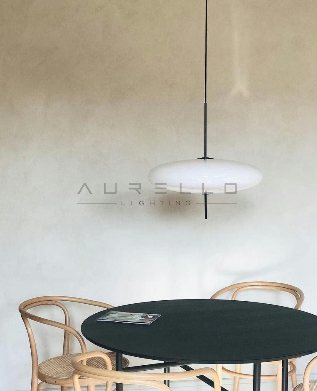 Opal Disc Suspension Lamp