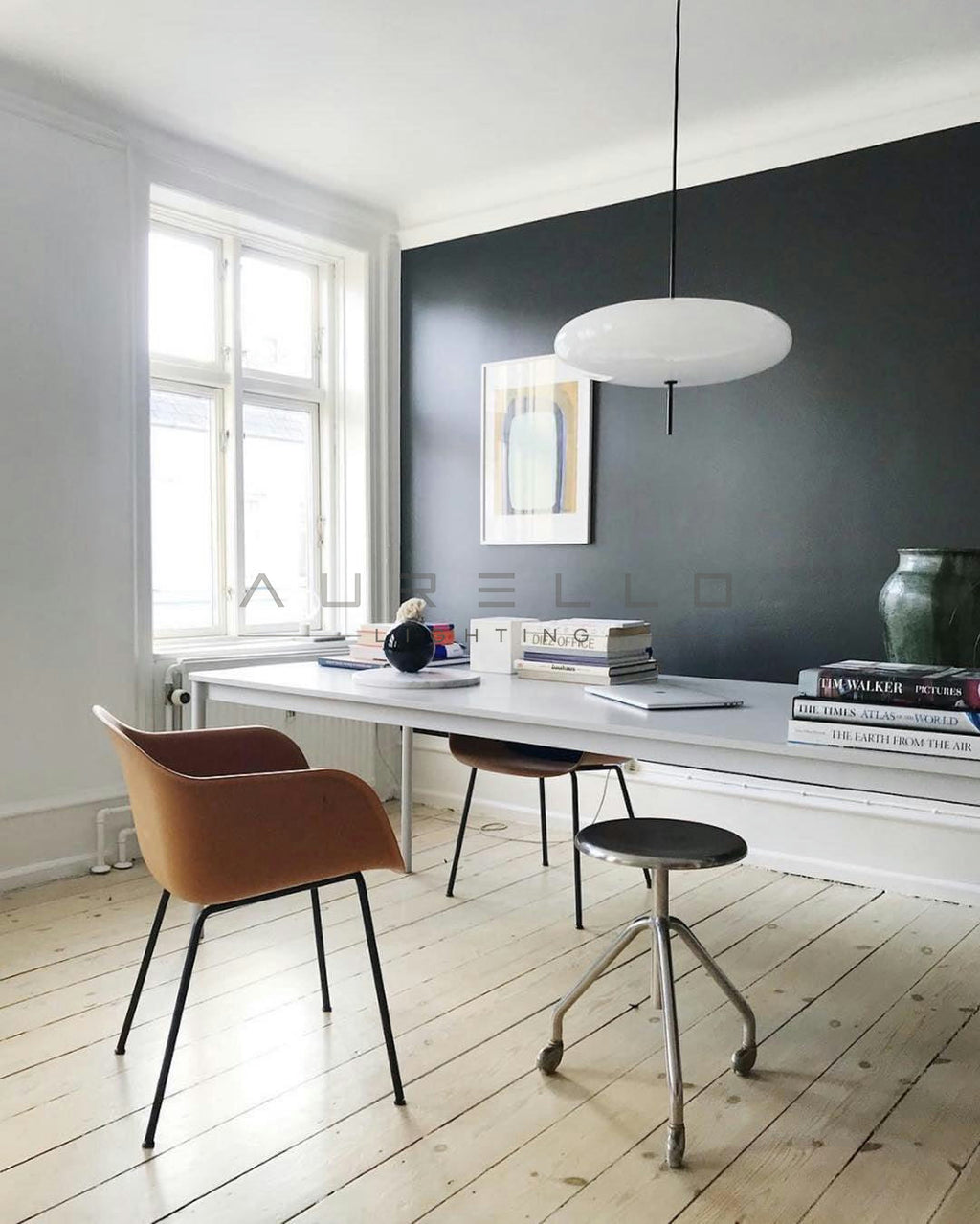 Opal Disc Suspension Lamp