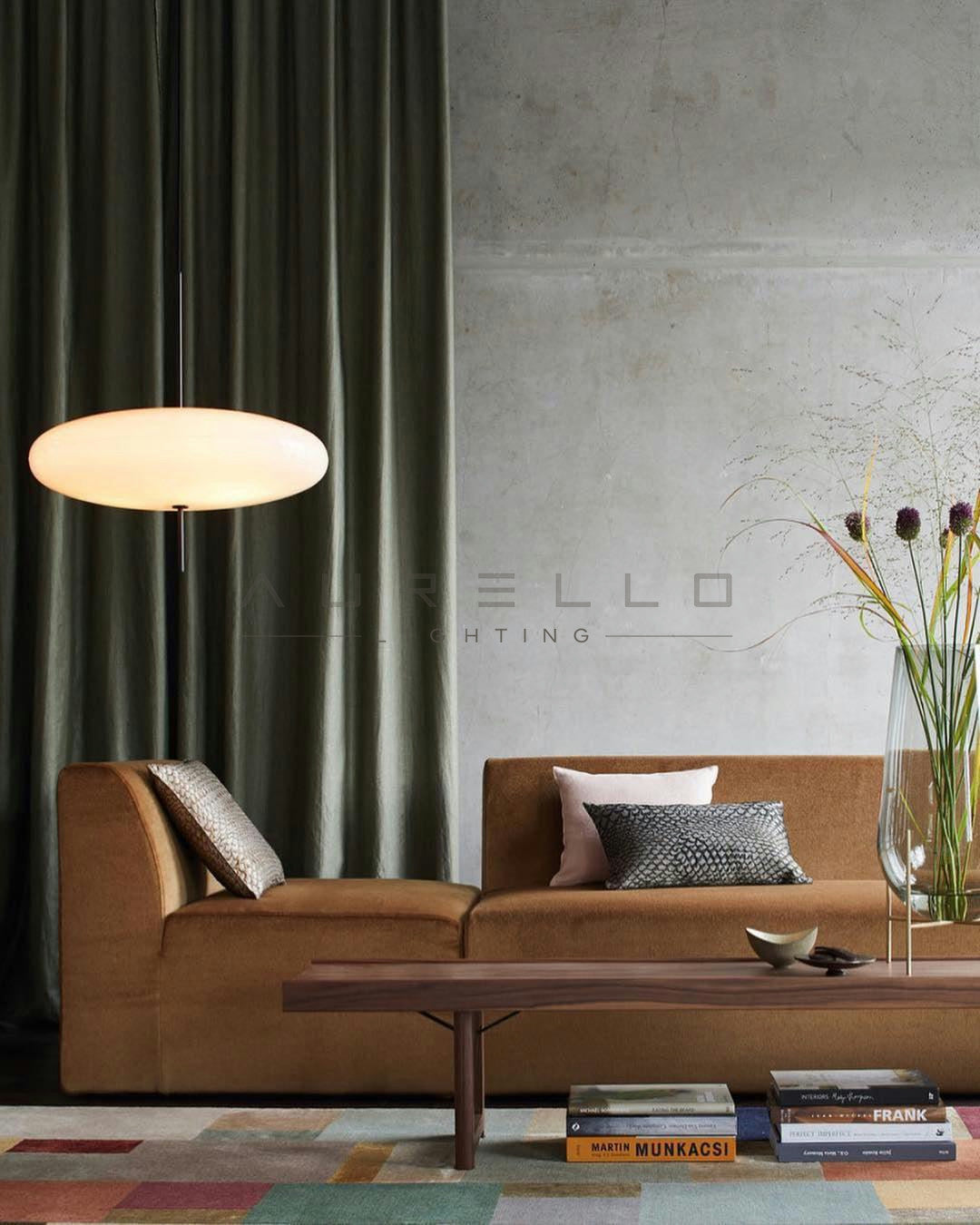 Opal Disc Suspension Lamp