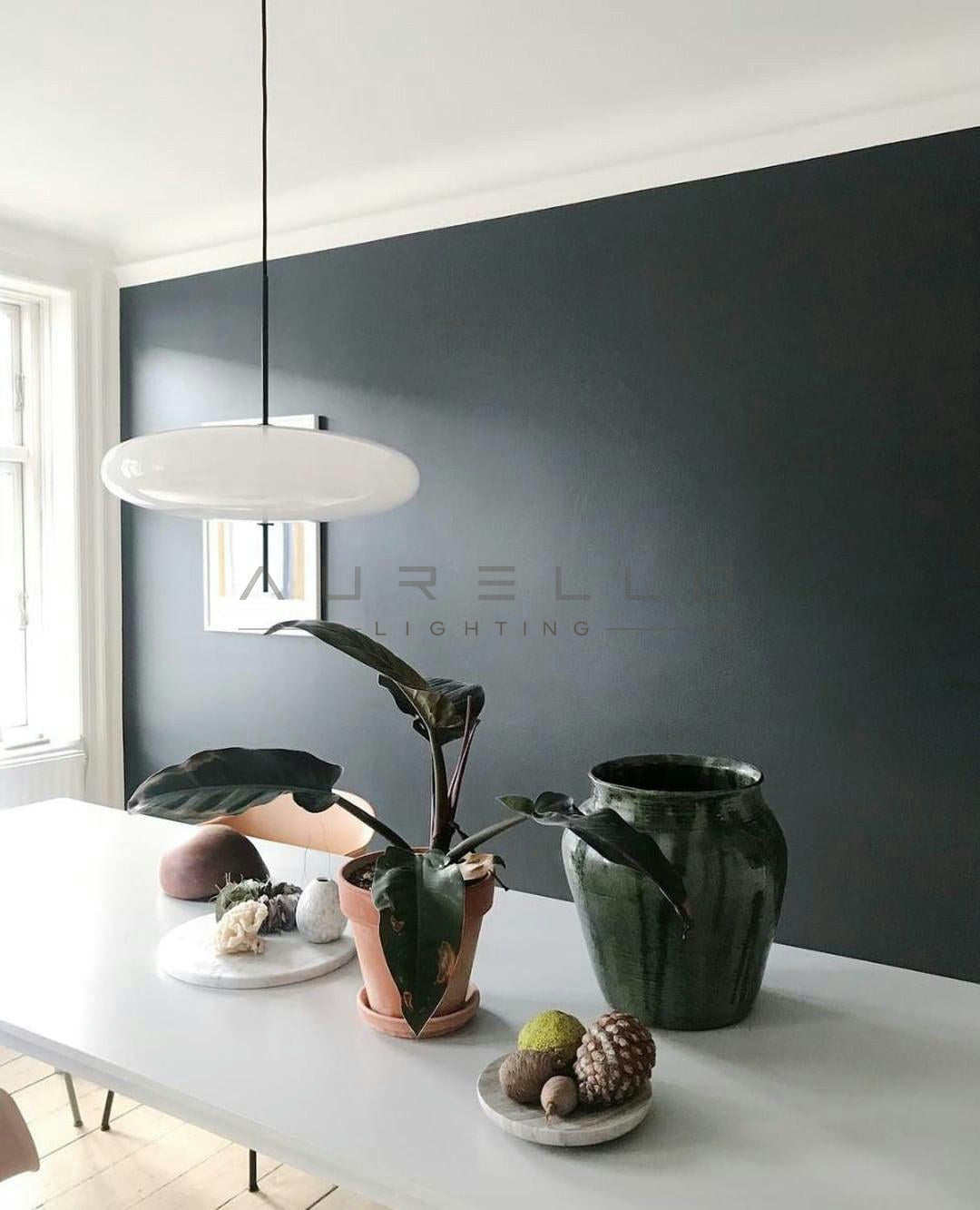 Opal Disc Suspension Lamp