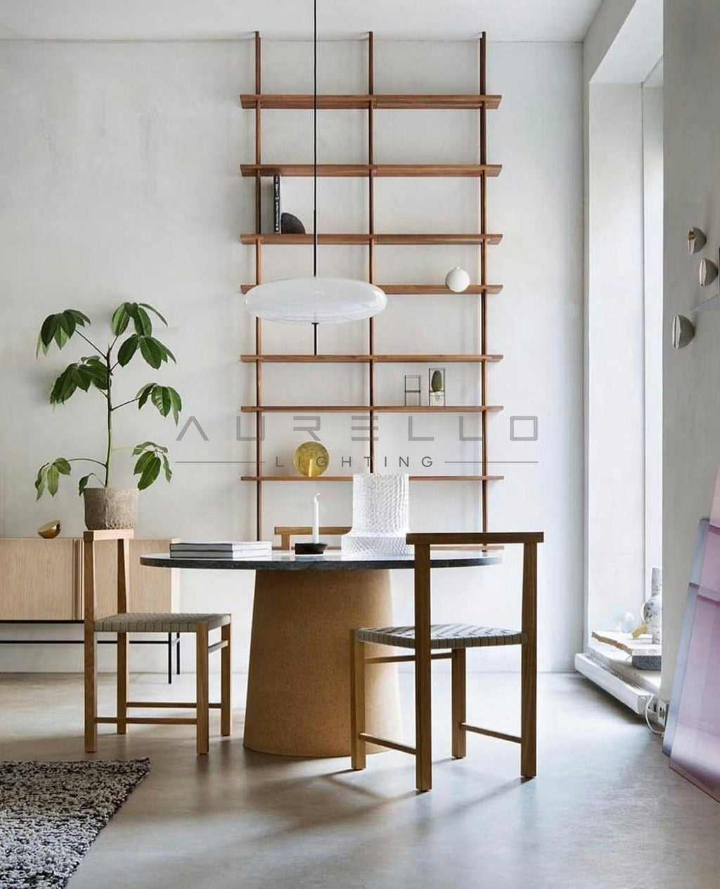 Opal Disc Suspension Lamp