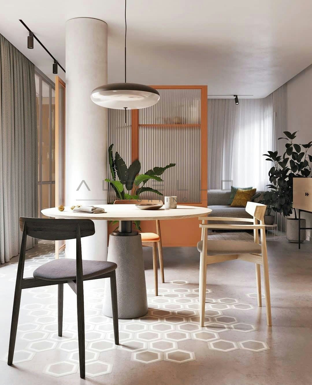 Opal Disc Suspension Lamp