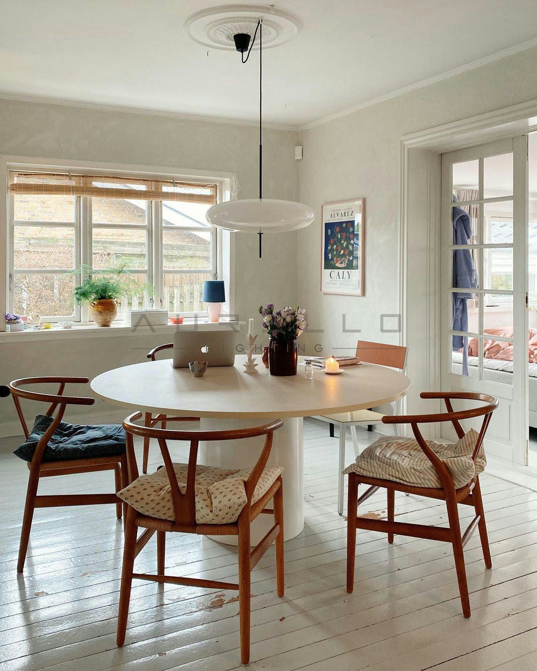 Opal Disc Suspension Lamp