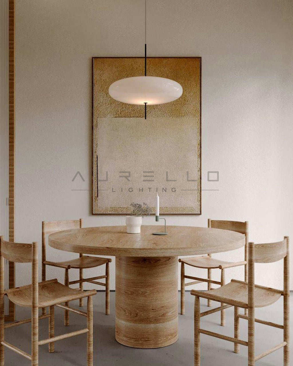 Opal Disc Suspension Lamp