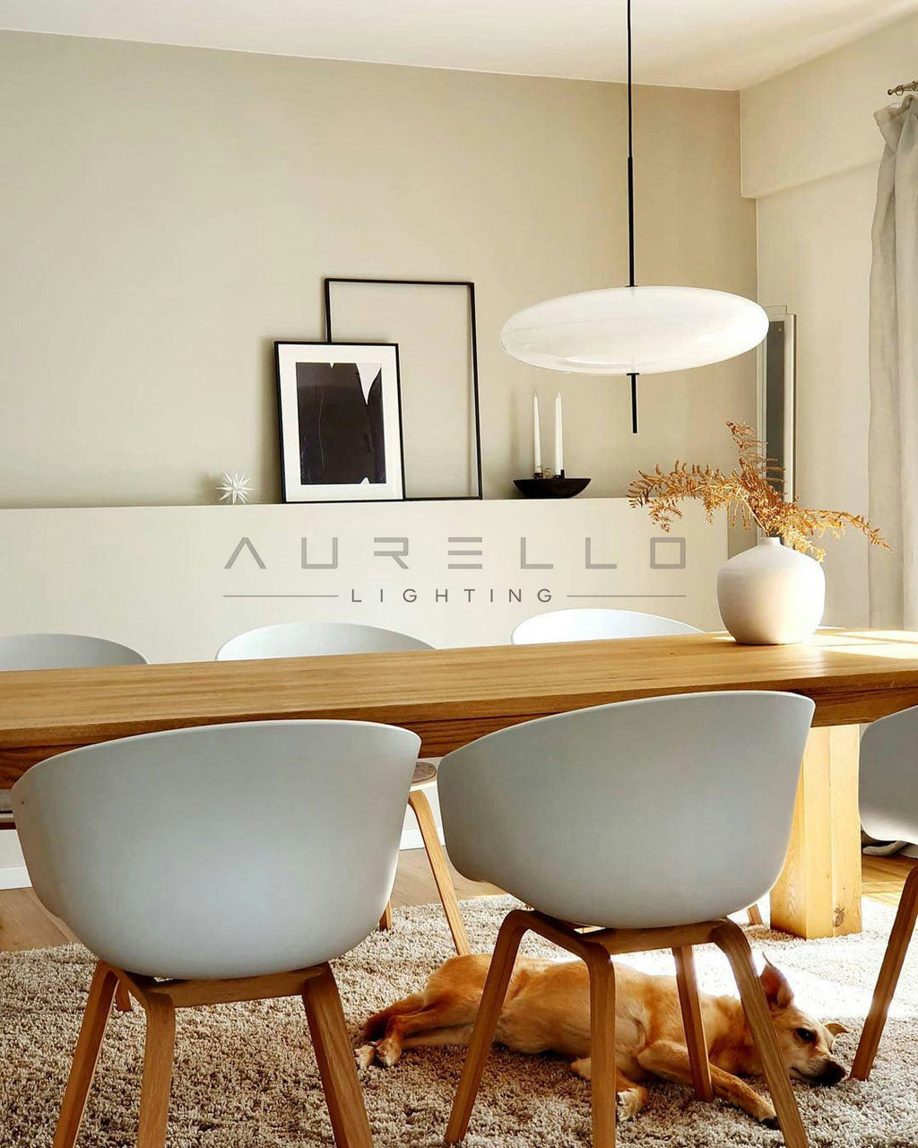 Opal Disc Suspension Lamp