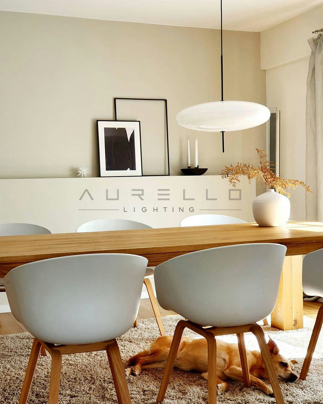 Opal Disc Suspension Lamp