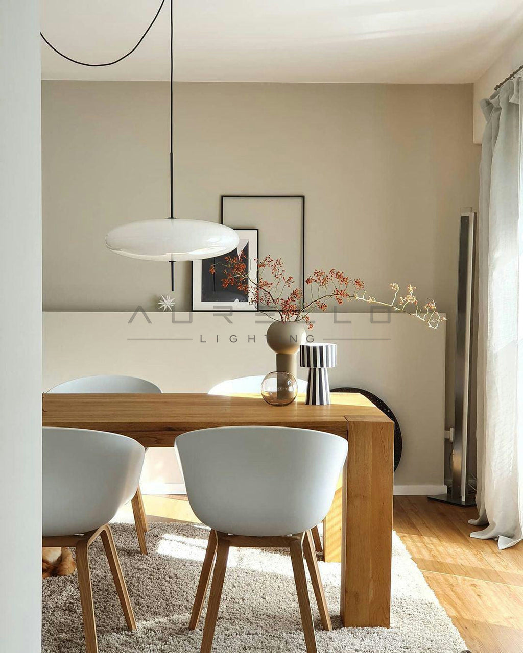 Opal Disc Suspension Lamp