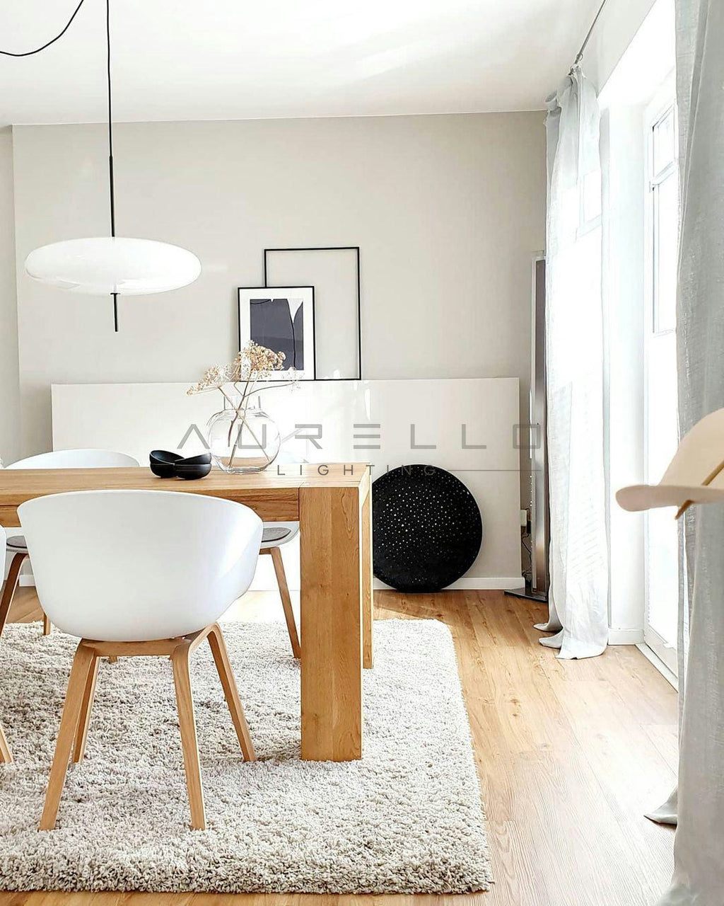 Opal Disc Suspension Lamp