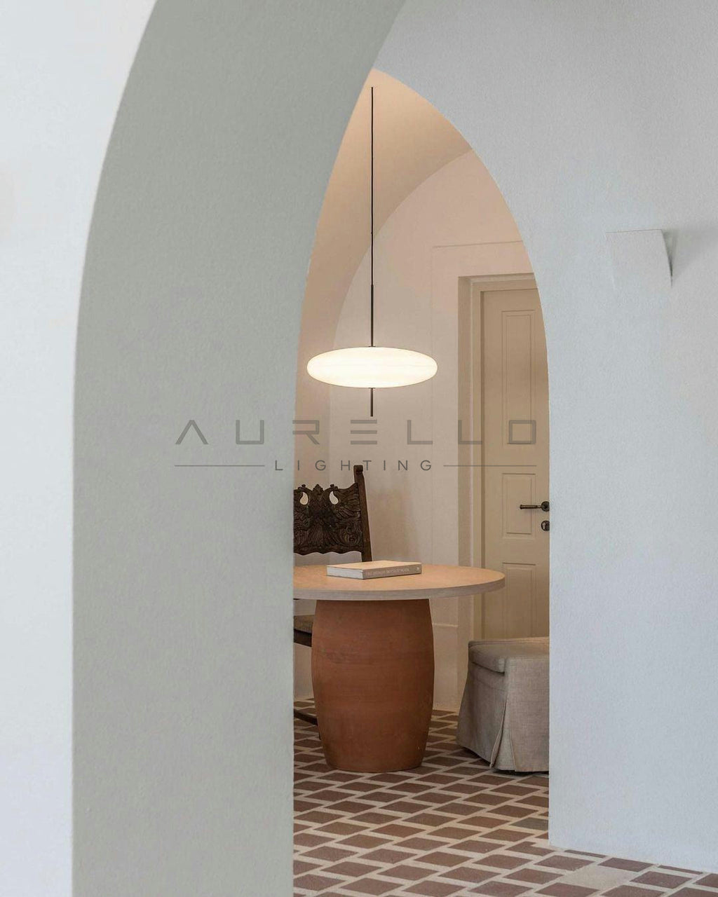 Opal Disc Suspension Lamp