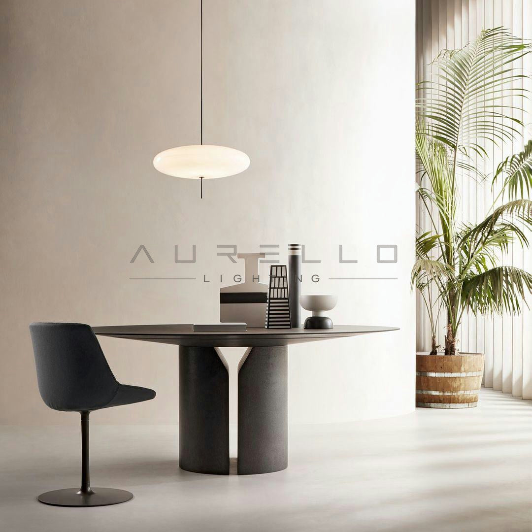 Opal Disc Suspension Lamp