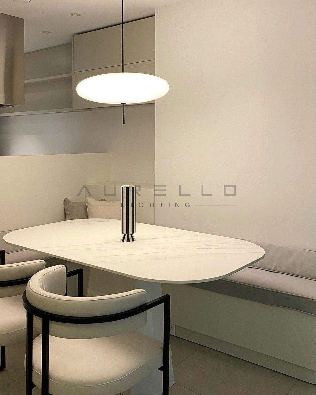 Opal Disc Suspension Lamp