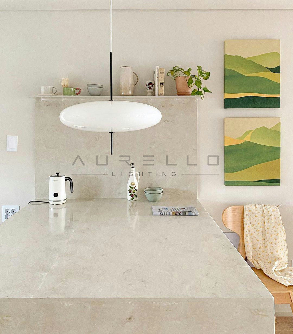 Opal Disc Suspension Lamp