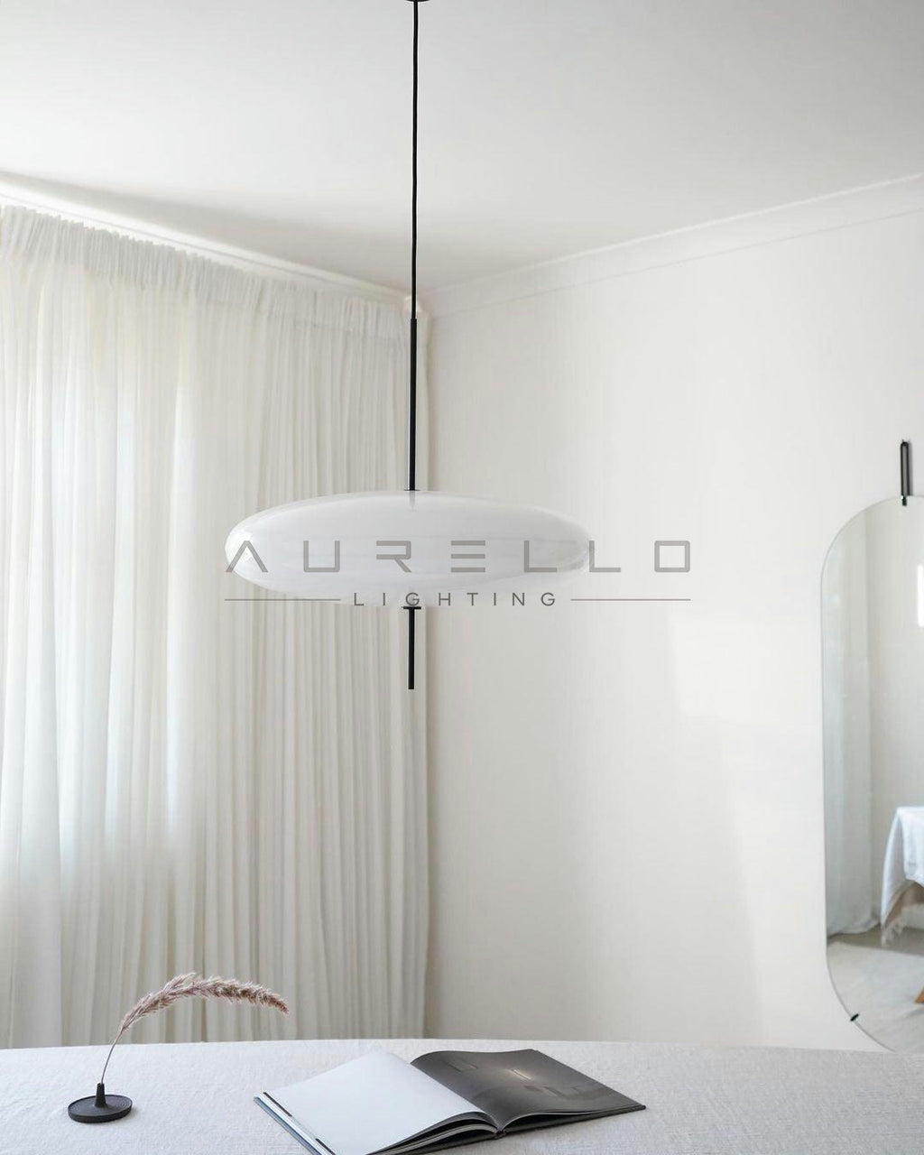 Opal Disc Suspension Lamp