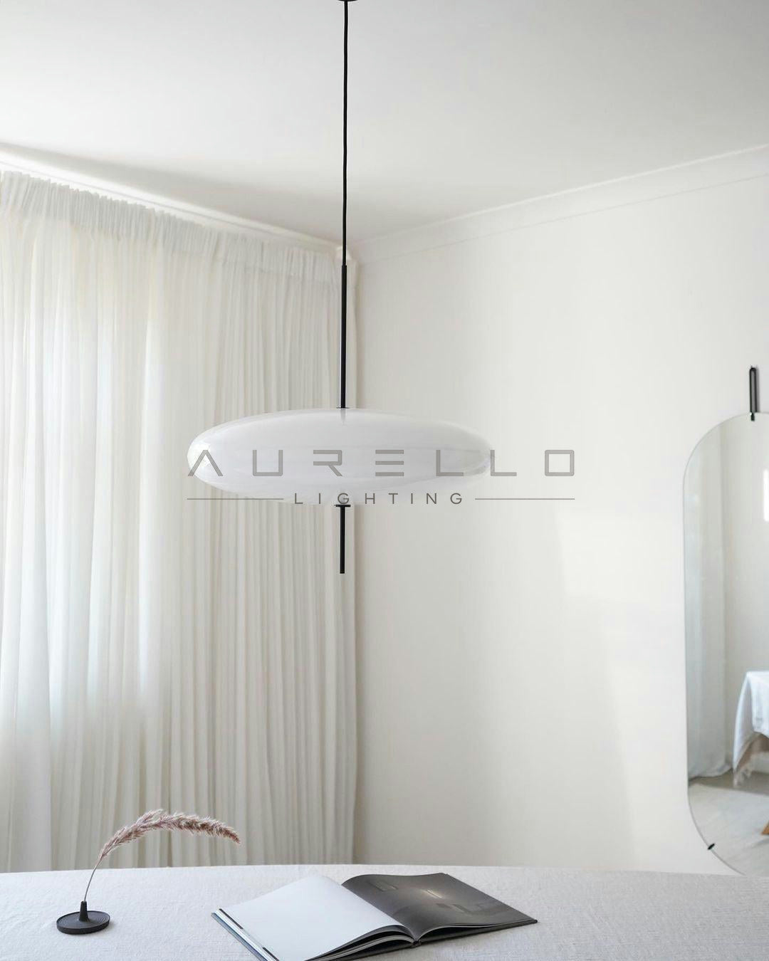 Opal Disc Suspension Lamp