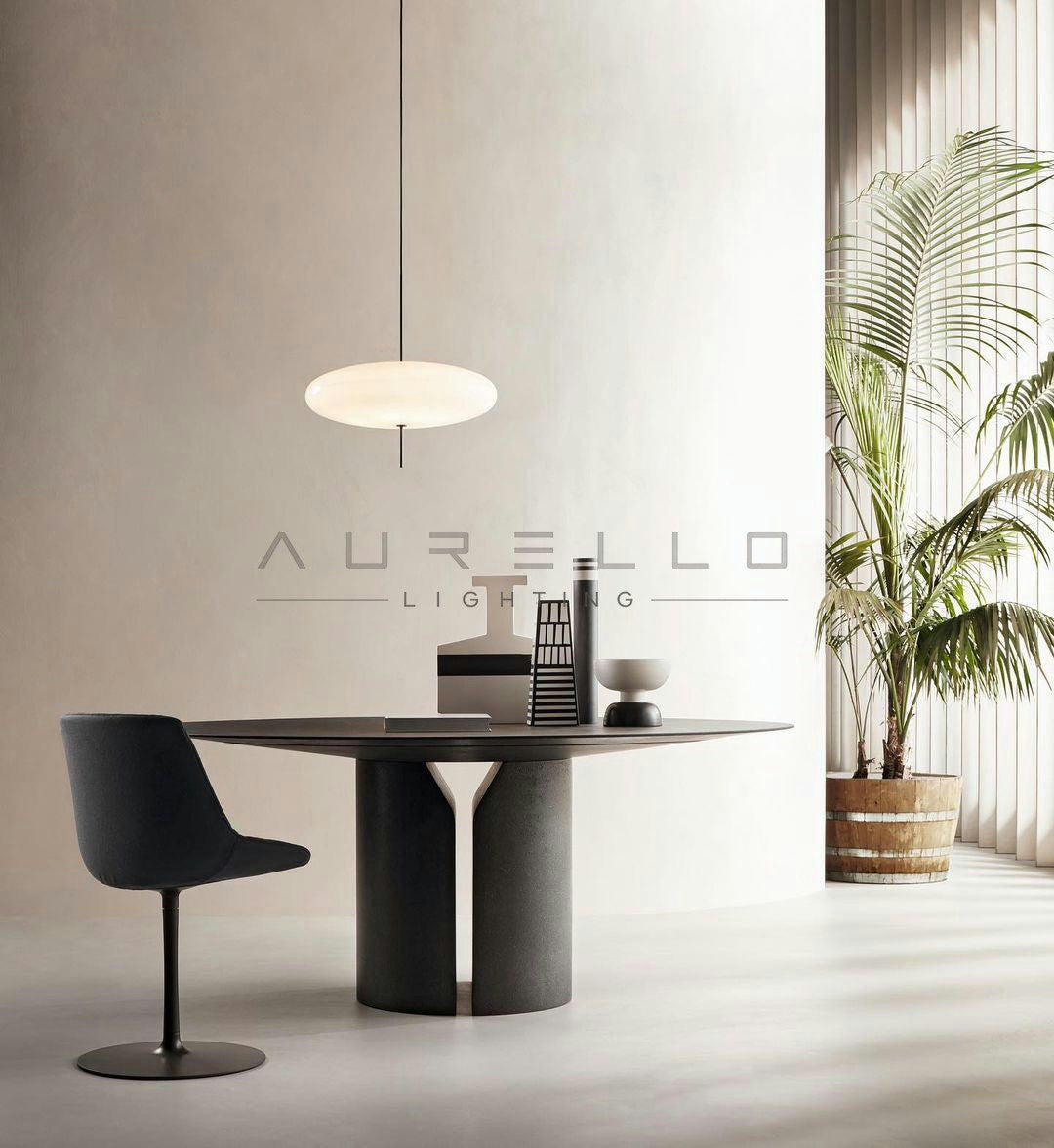 Opal Disc Suspension Lamp
