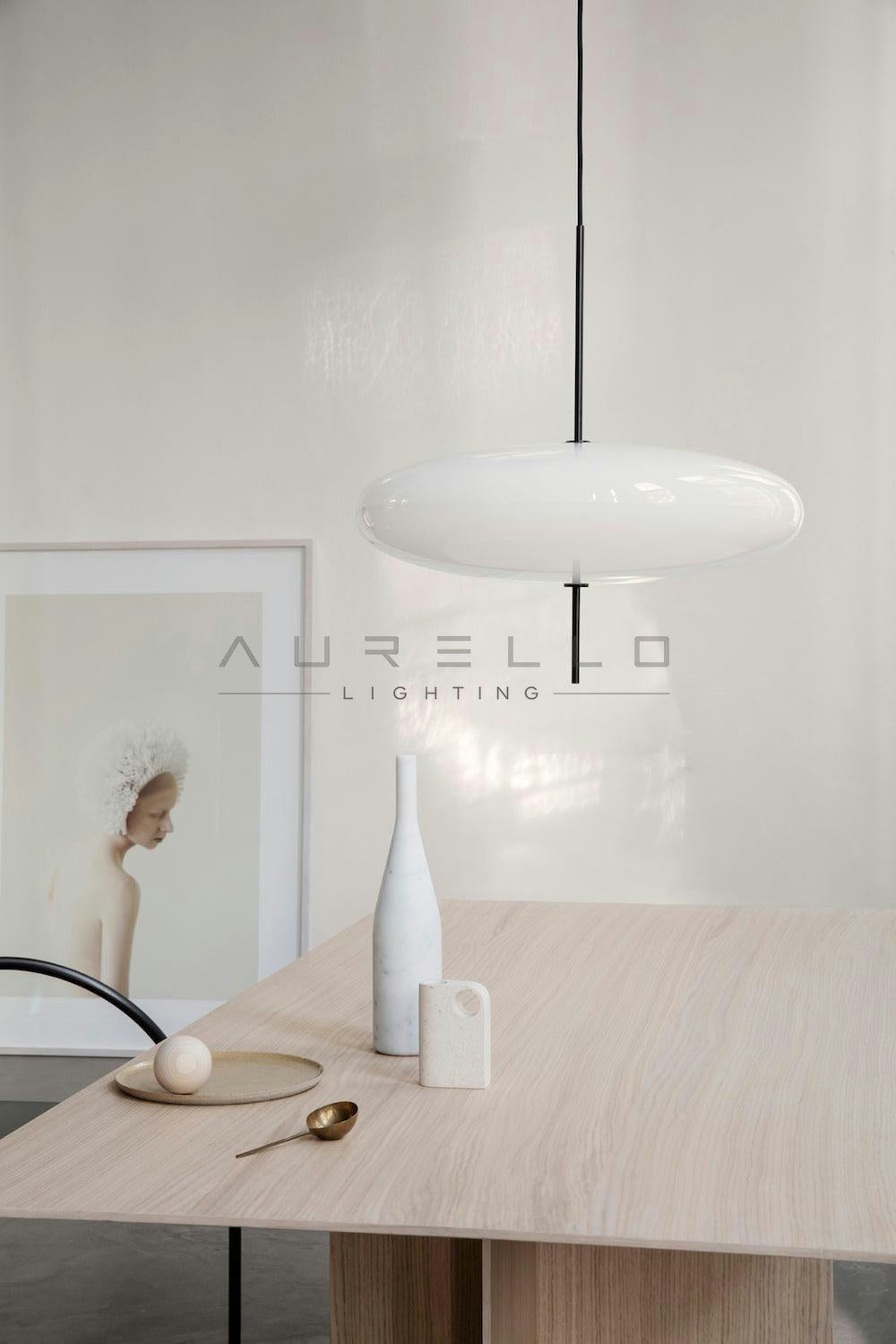 Opal Disc Suspension Lamp